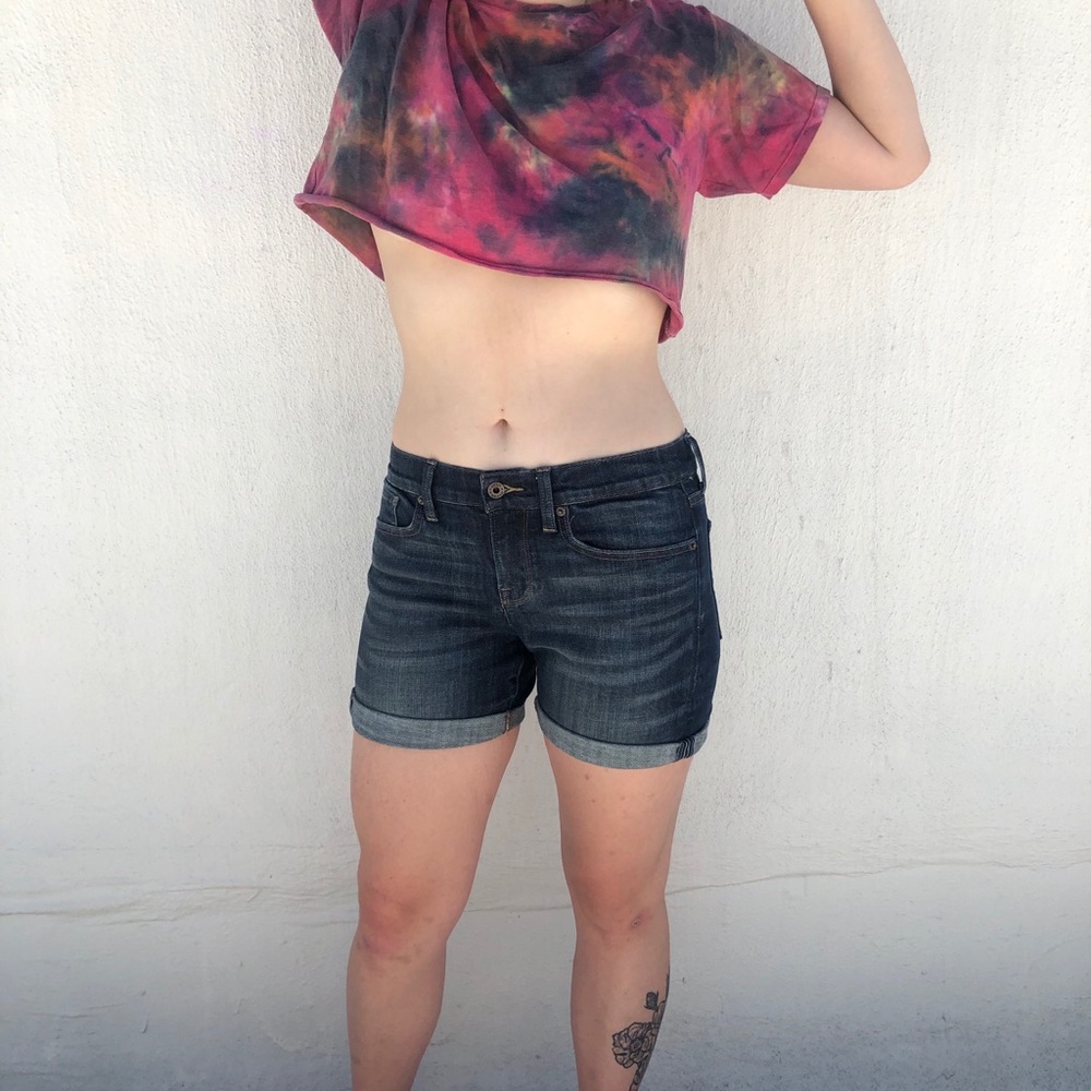 Tie die billabong crop top